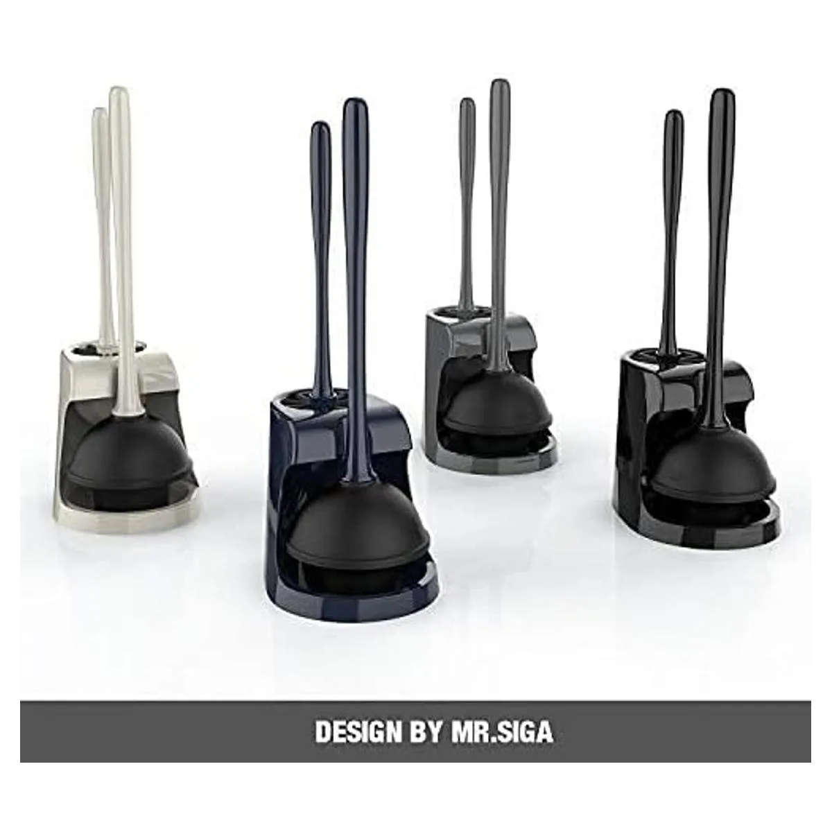 MR.SIGA Combo de cepillo de émbolo de inodoro y cuenco_3