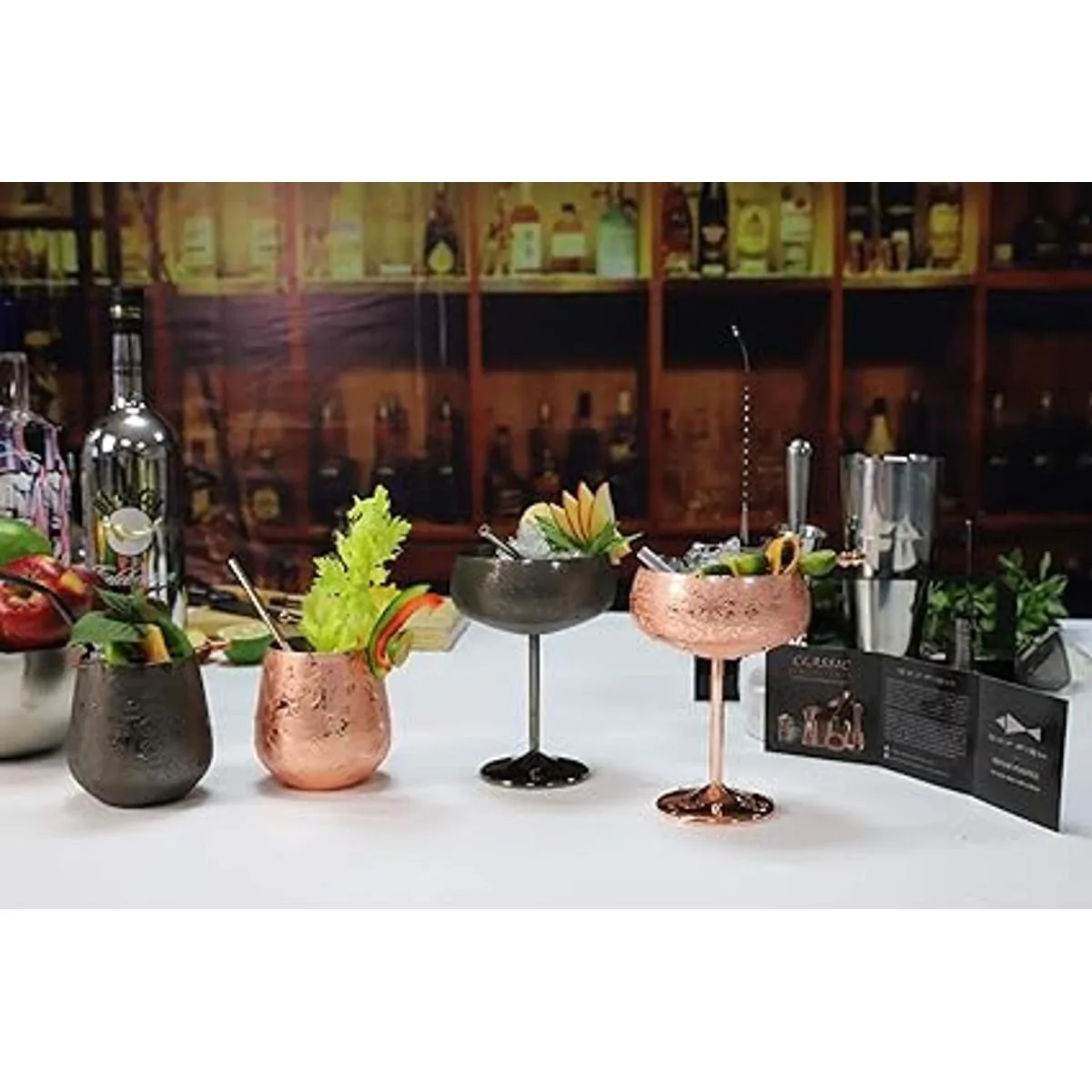 SKY FISH Stemless Stainless Steel Etching Wine Glasses18_4