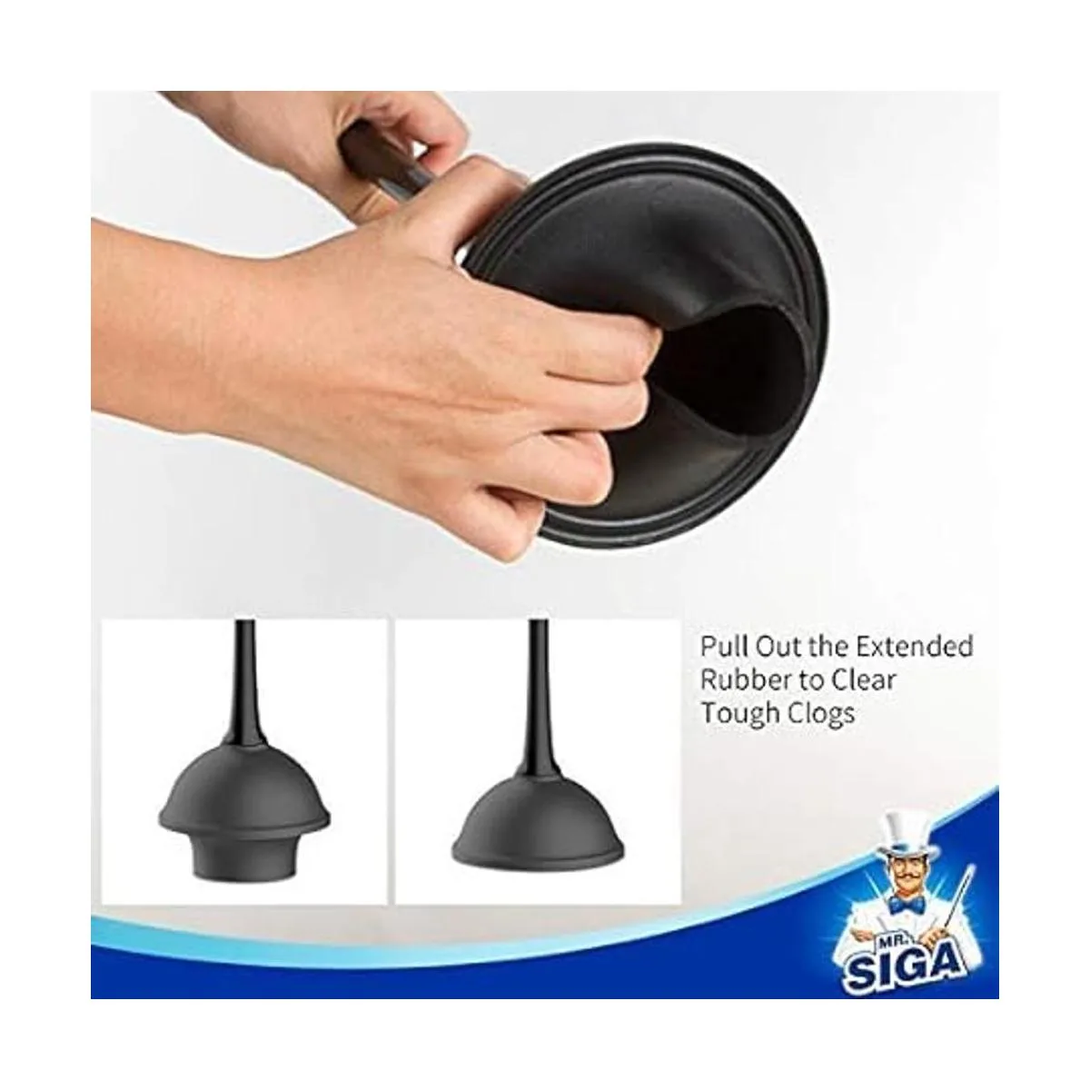 MR.SIGA Combo de cepillo de émbolo de inodoro y cuenco_5