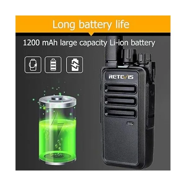 Retevis RT68 Walkie Talkies para adultos radios de 2 vías_4