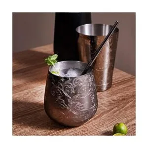 SKY FISH Stemless Stainless Steel Etching Wine Glasses18_3