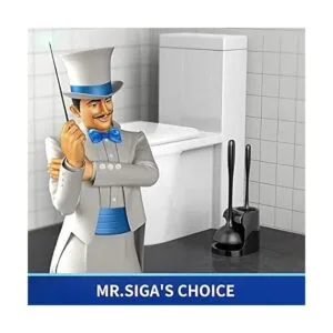 MR.SIGA Combo de cepillo de émbolo de inodoro y cuenco_2