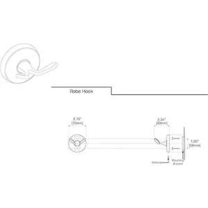 Gatco Designer II Gancho para albornoz_6