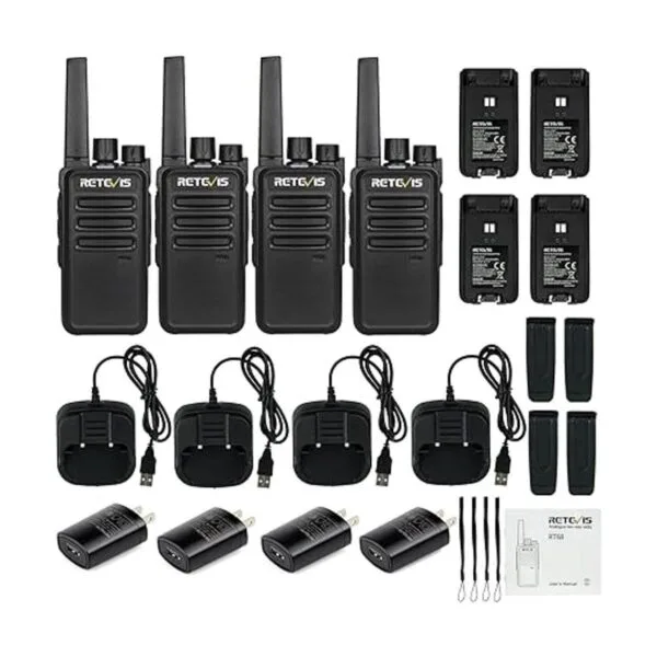 Retevis RT68 Walkie Talkies para adultos radios de 2 vías_6