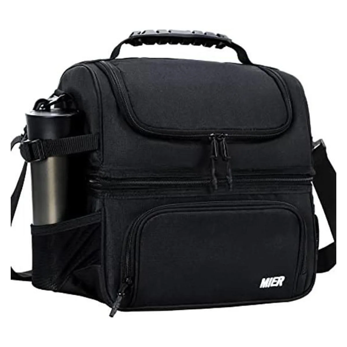 MIER Bolsa de almuerzo con doble compartimento y correa_1