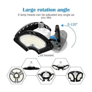 Luces LED de garaje 80 W LED deformable luces de techo_2