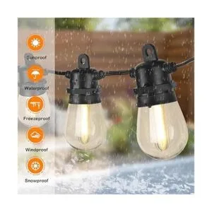 DGE Cadena de luces LED exteriores impermeable e_2