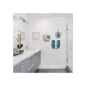 Blue Donuts Juego de 3 cestas de alambre para colgar en la_5