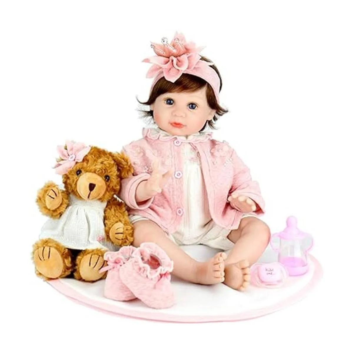 Aori Muñecas Reborn de bebé de 22 pulgadas realistas_2