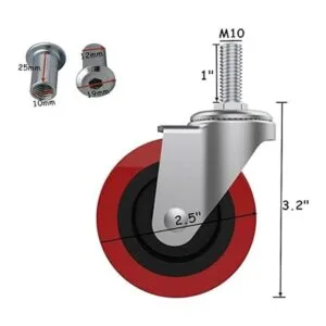 Paquete de 6 ruedas de enredadera de 2.5 pulgadas_2