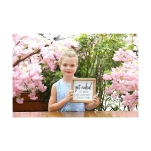 SIMPLY ANI Letrero de baño Get Naked Bath Just Kidding