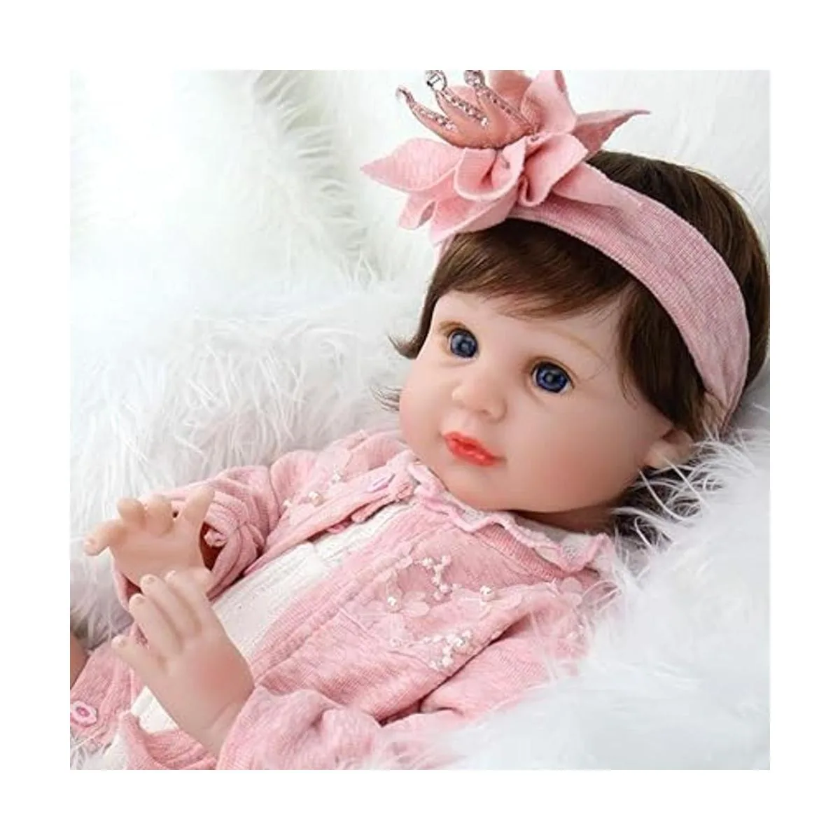 Aori Muñecas Reborn de bebé de 22 pulgadas realistas_5