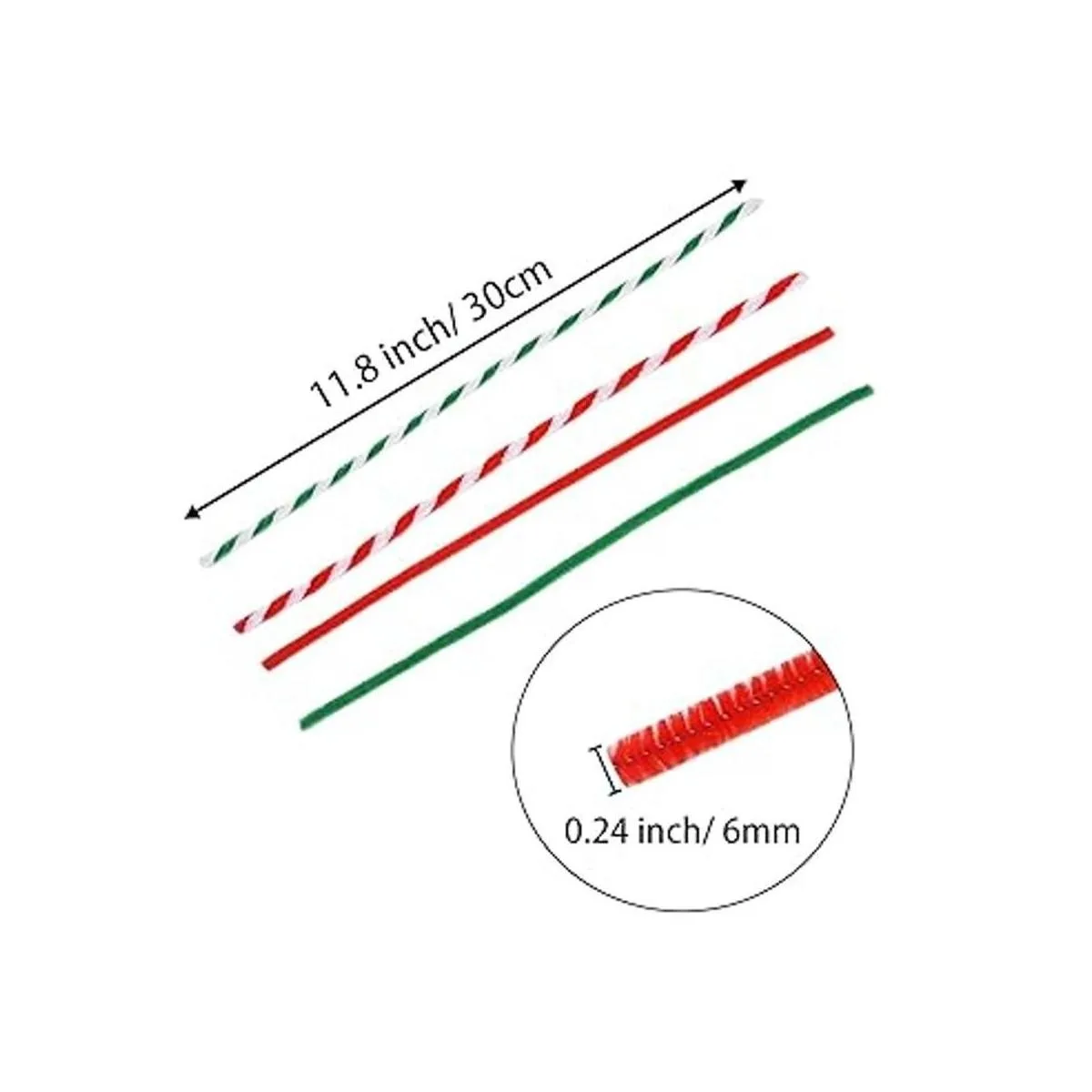 Livder 400 piezas de limpiadores de tuberías de Navidad