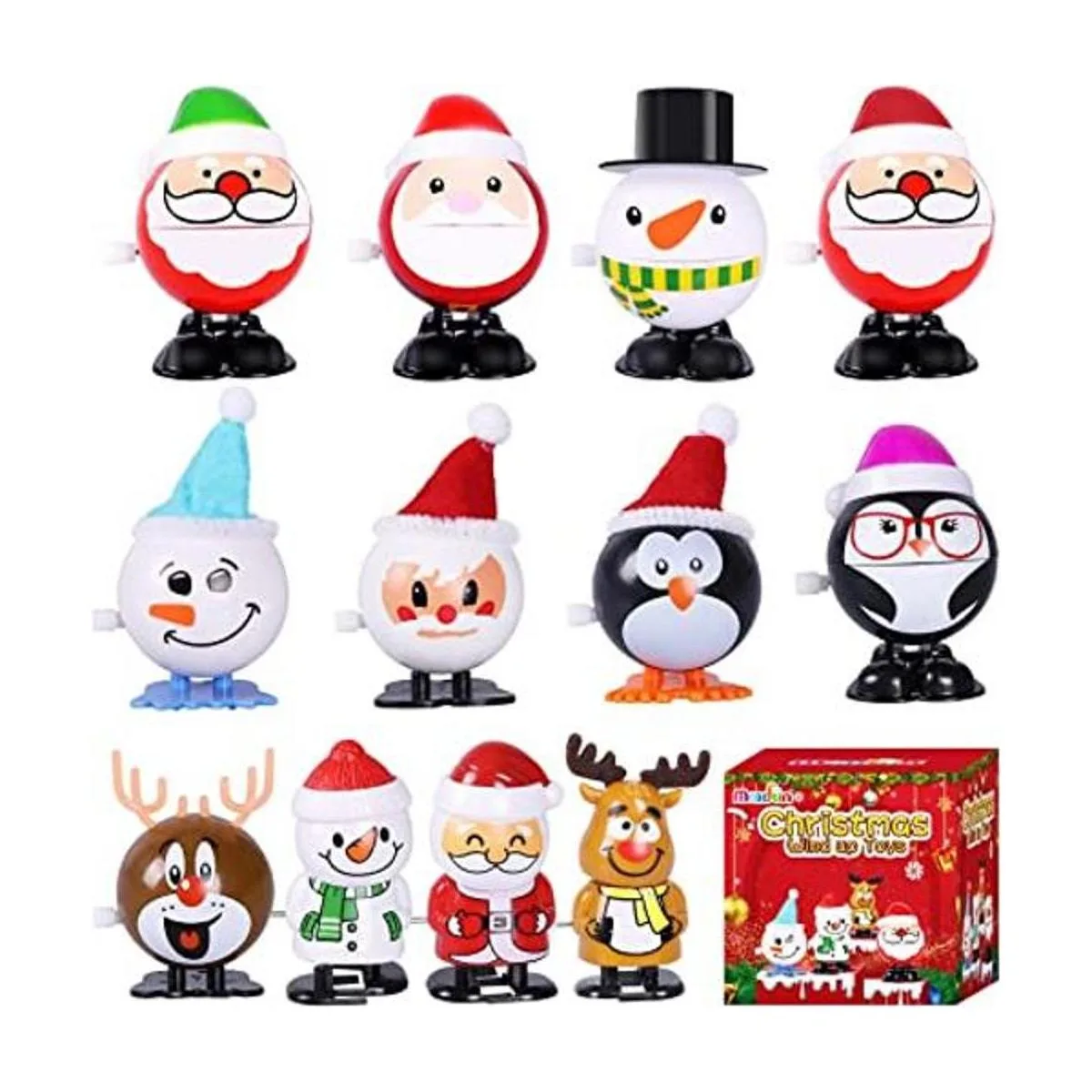 Max Fun 12 rellenos de calcetines de Navidad surtido de_1