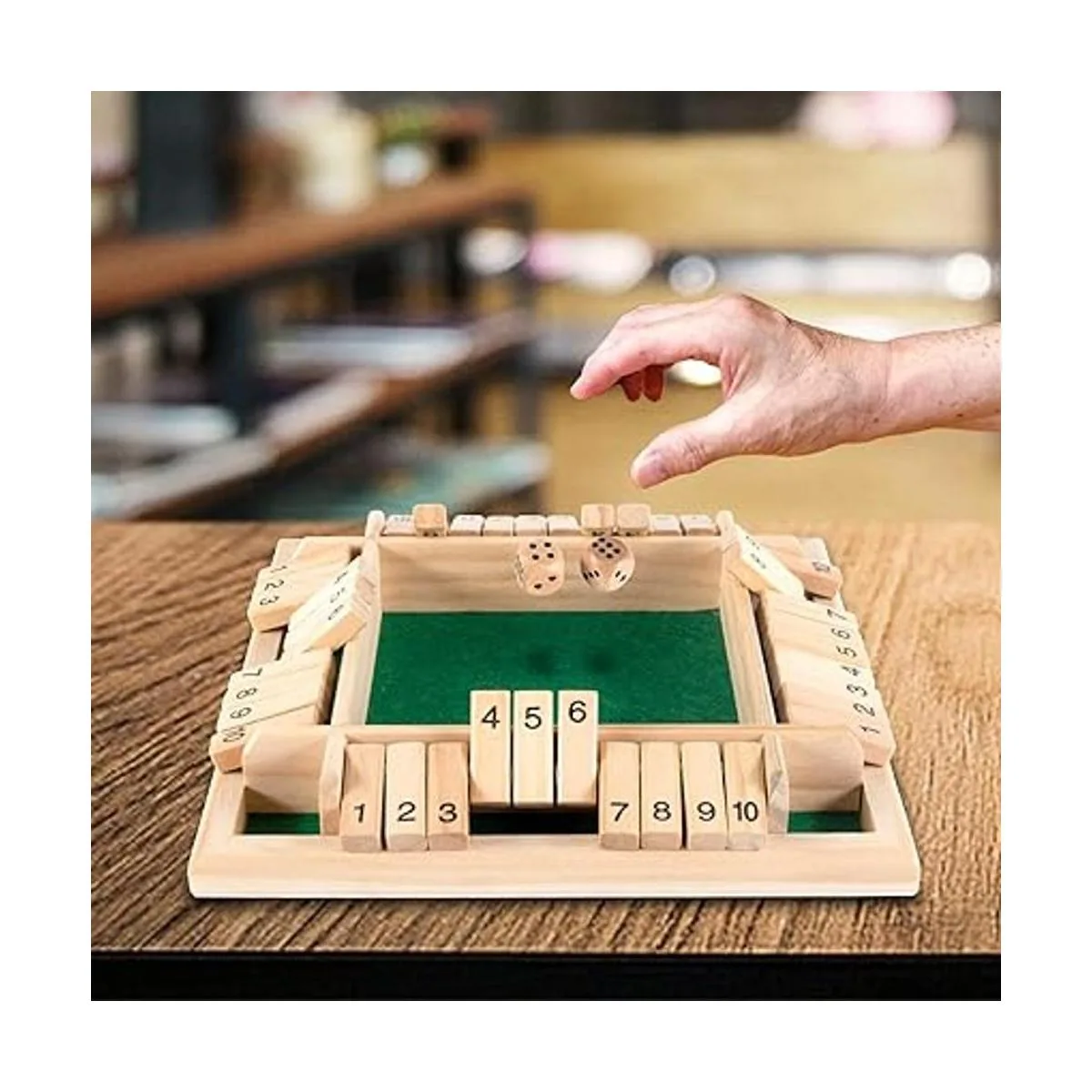 AMEROUS Juego de dados de 1 a 4 jugadores clásico juego_6