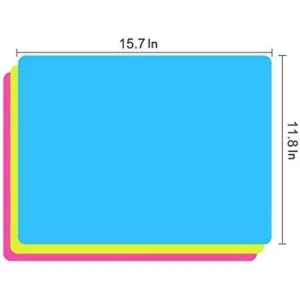 Paquete de 3 hojas de silicona extra grandes para