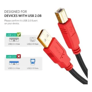 Cable de impresora Hftywy Cable de impresora USB 2.0_5