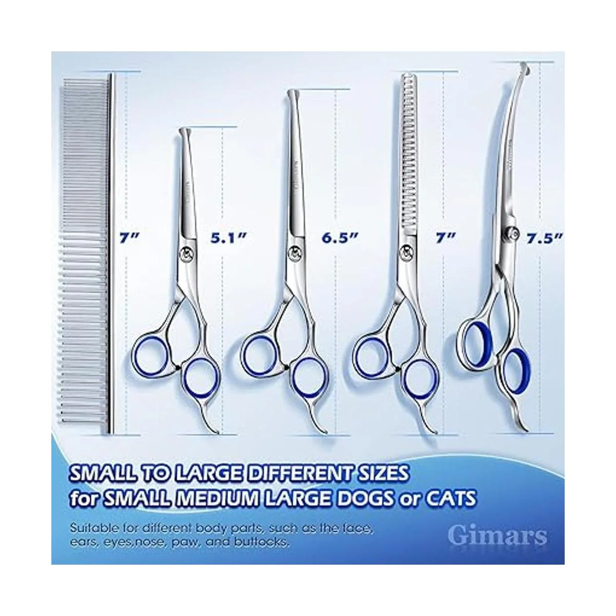 Gimars 6 in 1 Professional 4CR Stainless Steel Safety_2