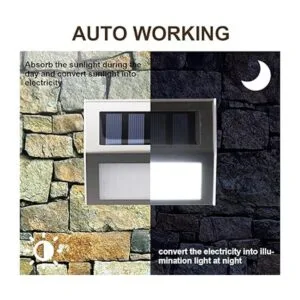 GIGALUMI Luces solares para la terraza 3 luces LED