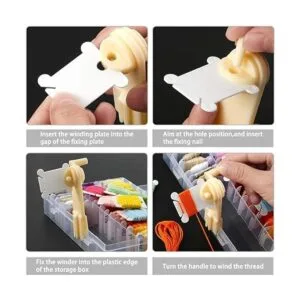 Herramientas de caja organizadora de hilo dental para_4