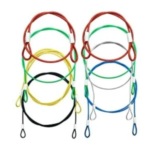 Paquete de 8 correas de seguridad de acero inoxidable kit_1