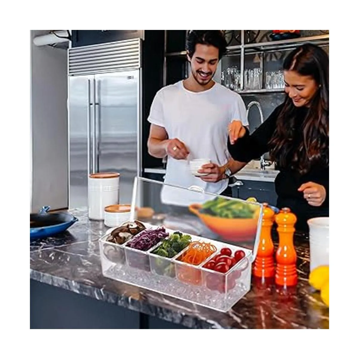 IVYHOME Organizador de servidor de condimentos de 5_4