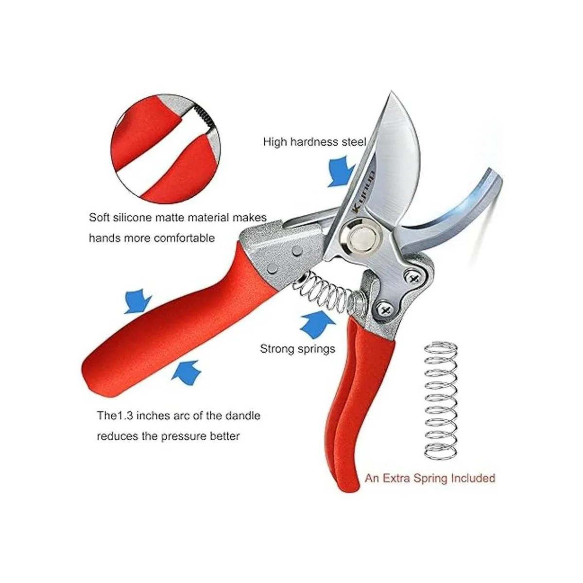 Kynup Tijeras de podar para jardinería tijeras de jardín_2