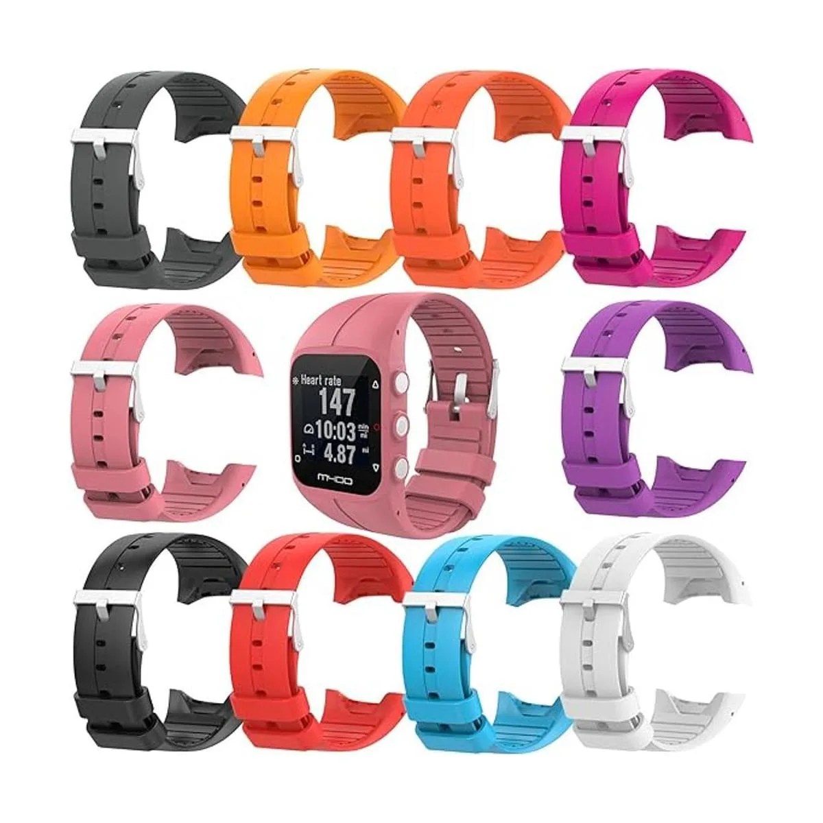 QGHXO Correa de repuesto para reloj Polar M400M430_5