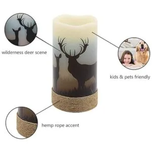 GenSwin Velas LED parpadeantes sin llama con cuerda de_6