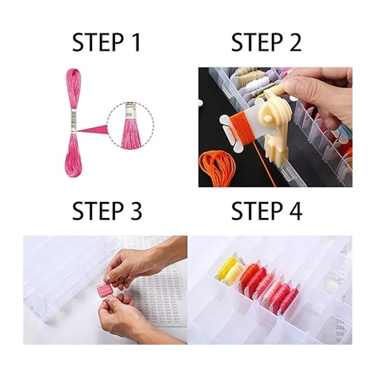 Herramientas de caja organizadora de hilo dental para_3