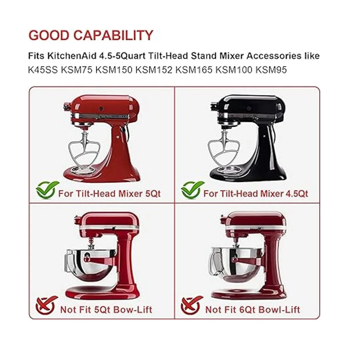 Hozodo Batidores de acero inoxidable para batidora de pie_2