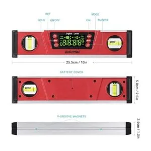 Nivel magnético digital y transportador RISEPRO 10_2