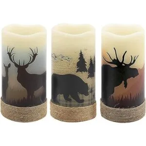 GenSwin Velas LED parpadeantes sin llama con cuerda de_1