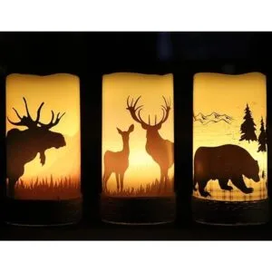 GenSwin Velas LED parpadeantes sin llama con cuerda de_3