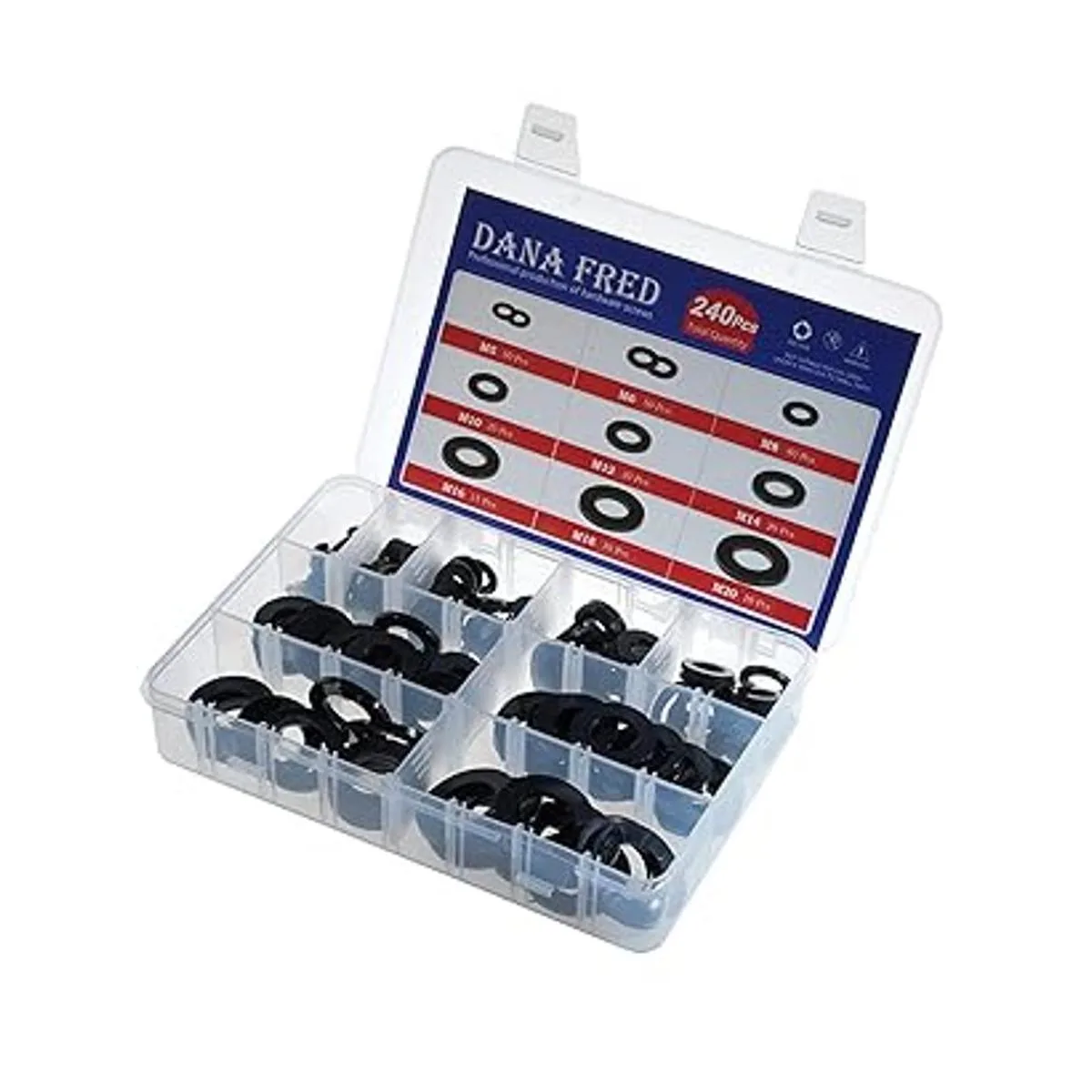 Arandela plana redonda de nailon con arandela avellanada_2