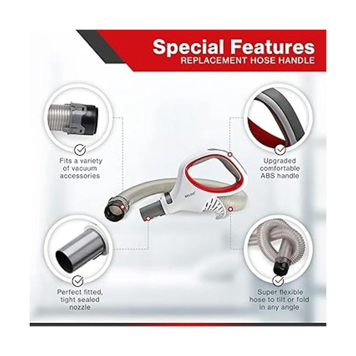 Mango de manguera de repuesto para aspiradora de repuesto