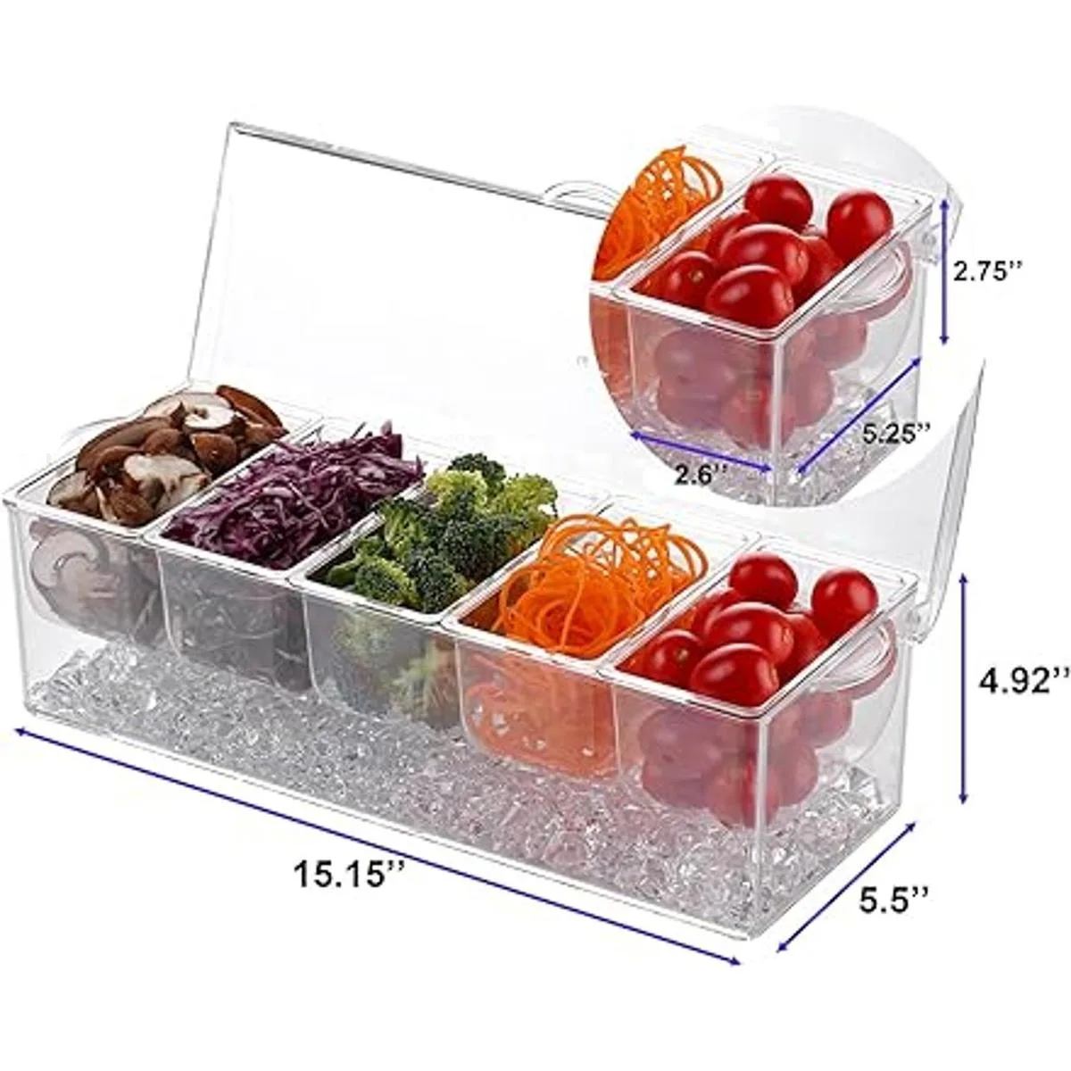 IVYHOME Organizador de servidor de condimentos de 5_2