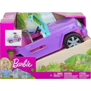 Barbie Vehículo todo terreno color morado con asientos_6