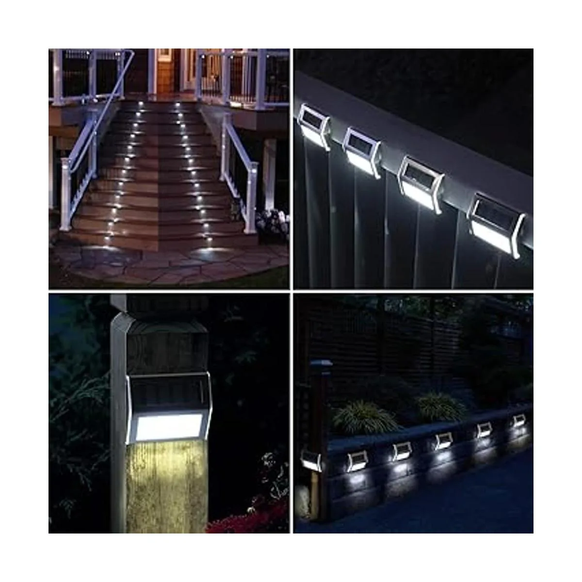 GIGALUMI Luces solares para la terraza 3 luces LED