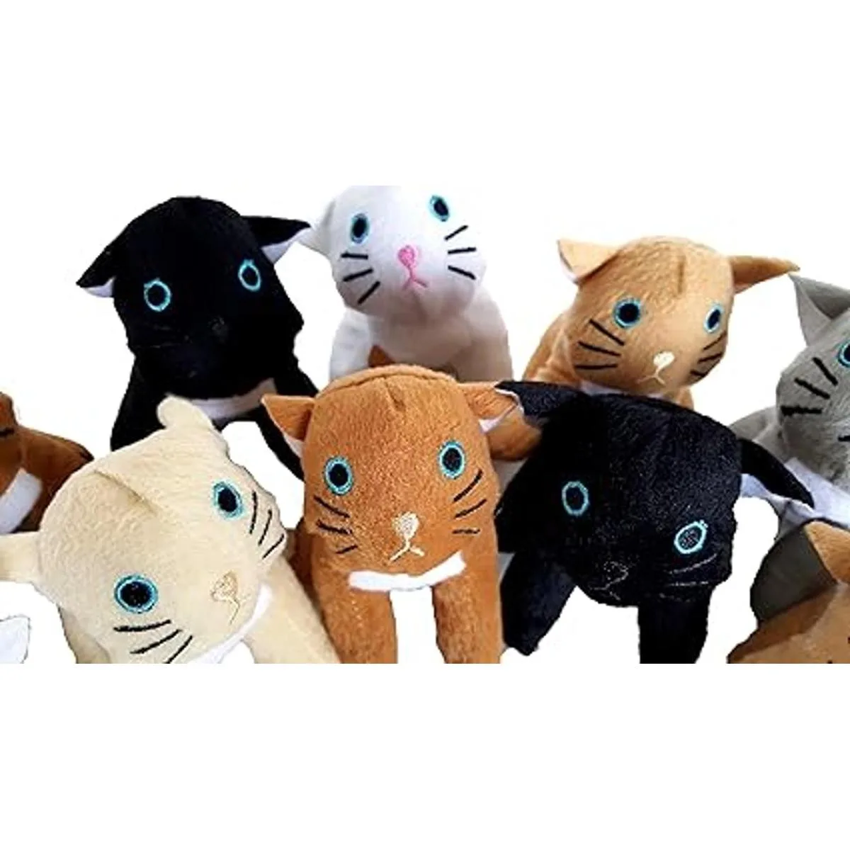 Perros de peluche con cachorros perros de neón de felpa_5