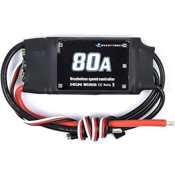 Readytosky 80A ESC 26S Controlador de velocidad eléctrico_3