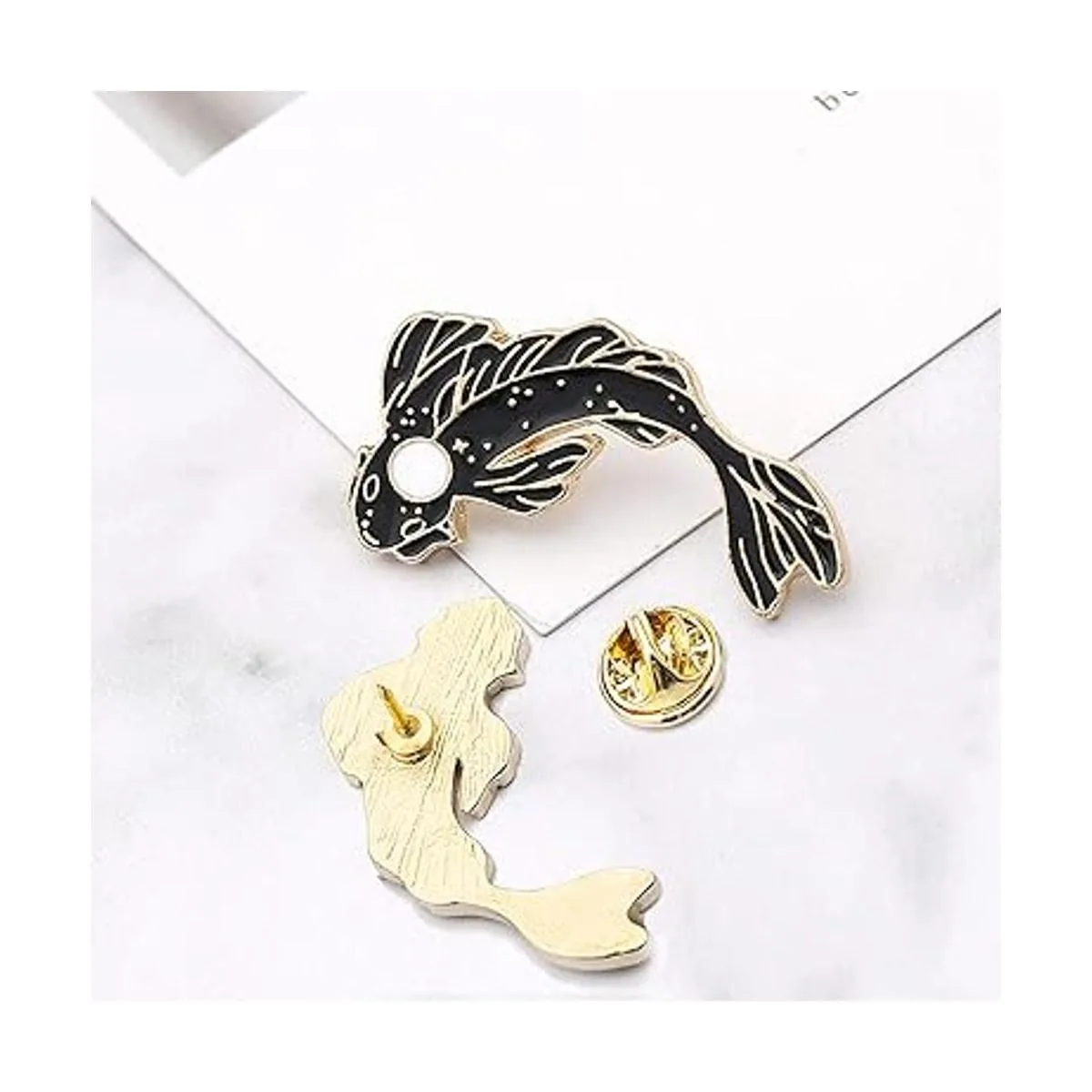 GuassLee Juego de broches de solapa esmaltada 2 bonitos_5