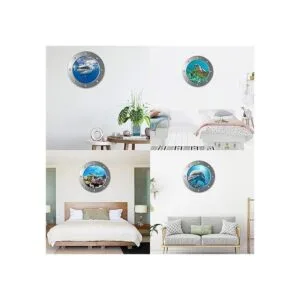 4 calcomanías adhesivas para ventana de pared del mundo_3