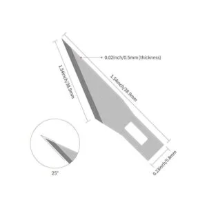 DIYSELF 200 cuchillas de cuchillo exacto 11 cuchillas de_2