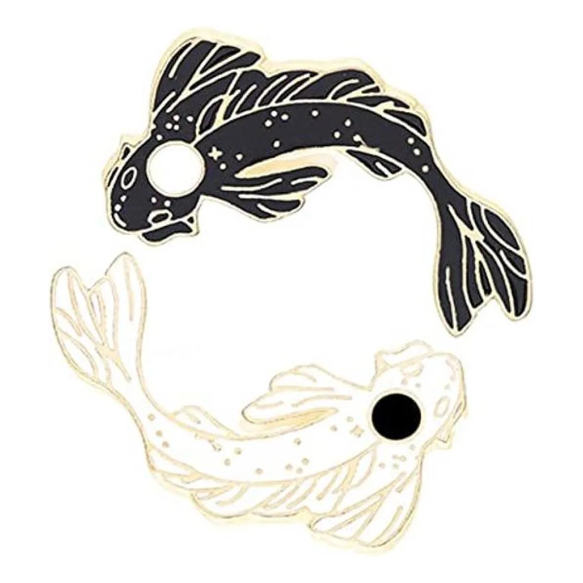 GuassLee Juego de broches de solapa esmaltada 2 bonitos_1