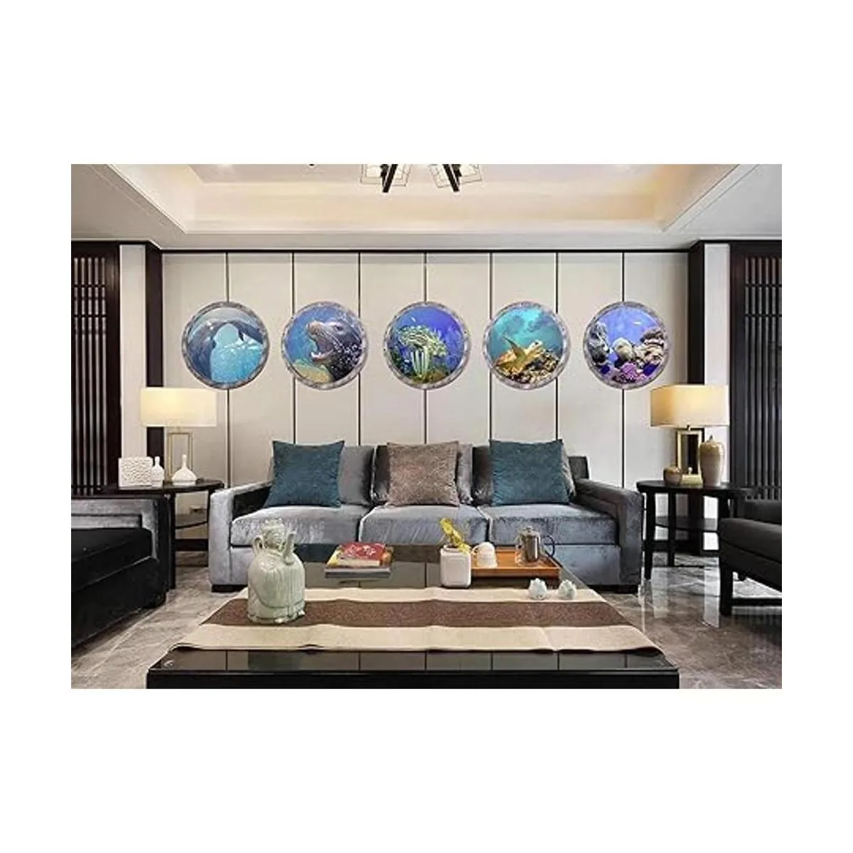 5 calcomanías de pared para ventana de Ocean World 11_2