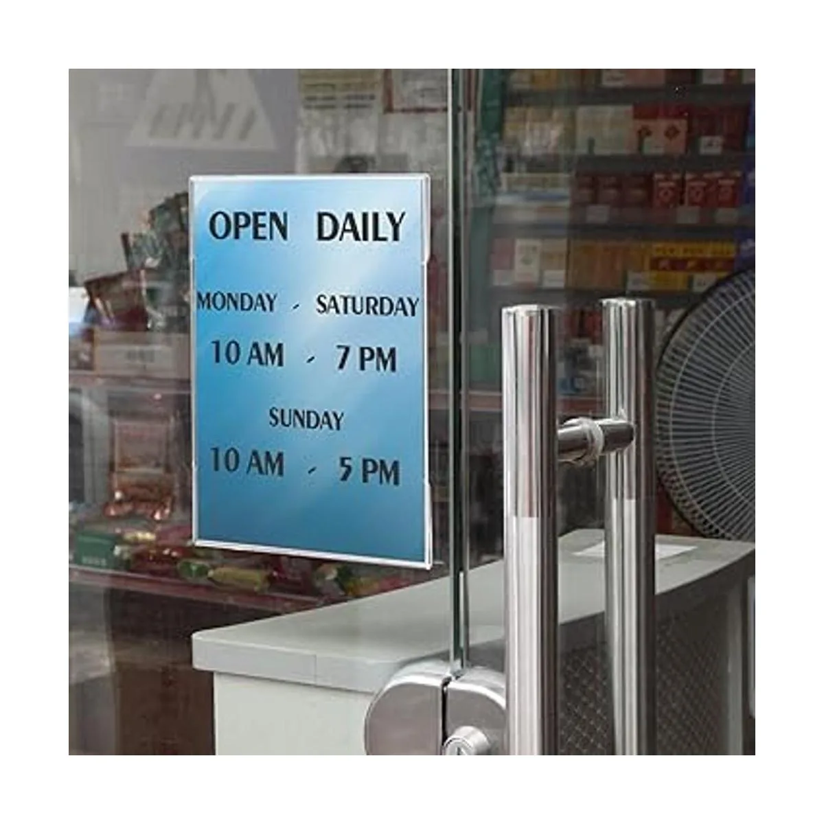 Niubee Soporte para letreros de acrílico 3.1 x 3.9 in_6