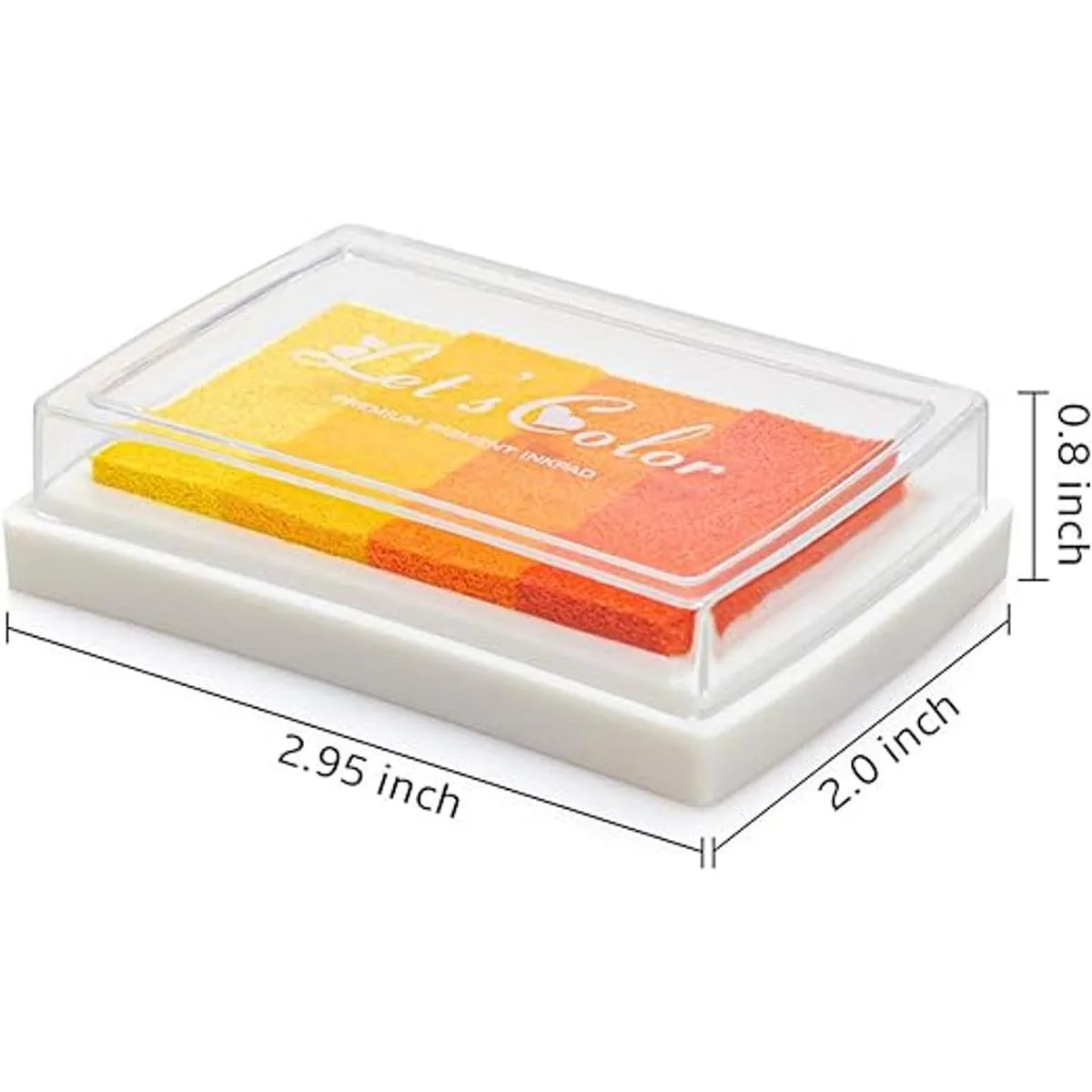 Juego de 6 almohadillas de tinta lavables para_3