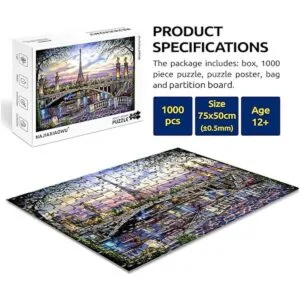 Najiaxiaowu 1000 piezas clásico rompecabezas adulto Puente