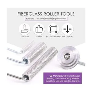 Swpeet Juego de 4 herramientas de rodillo de fibra de